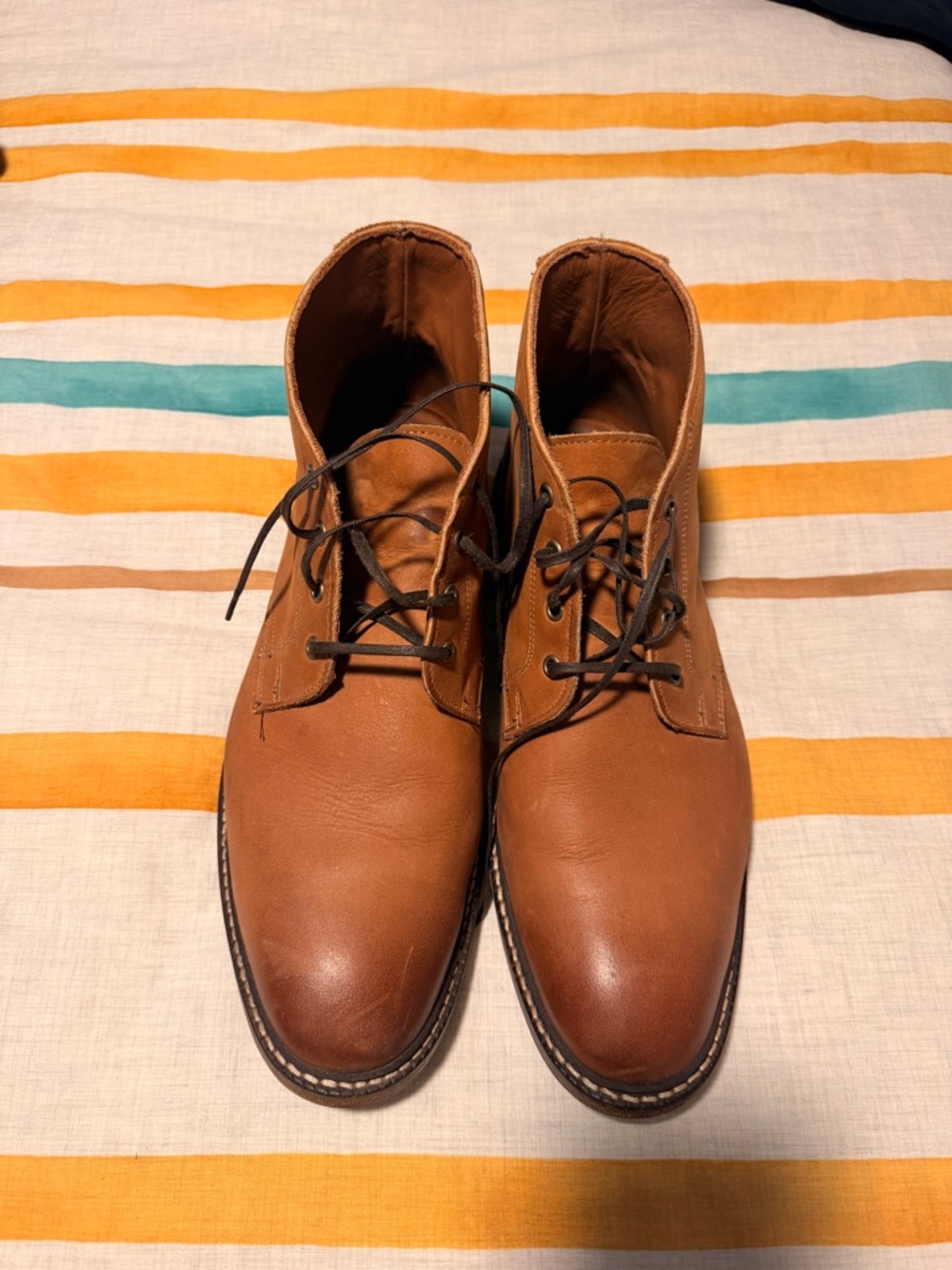 Allen Edmonds Tan Leather Chukka Boots